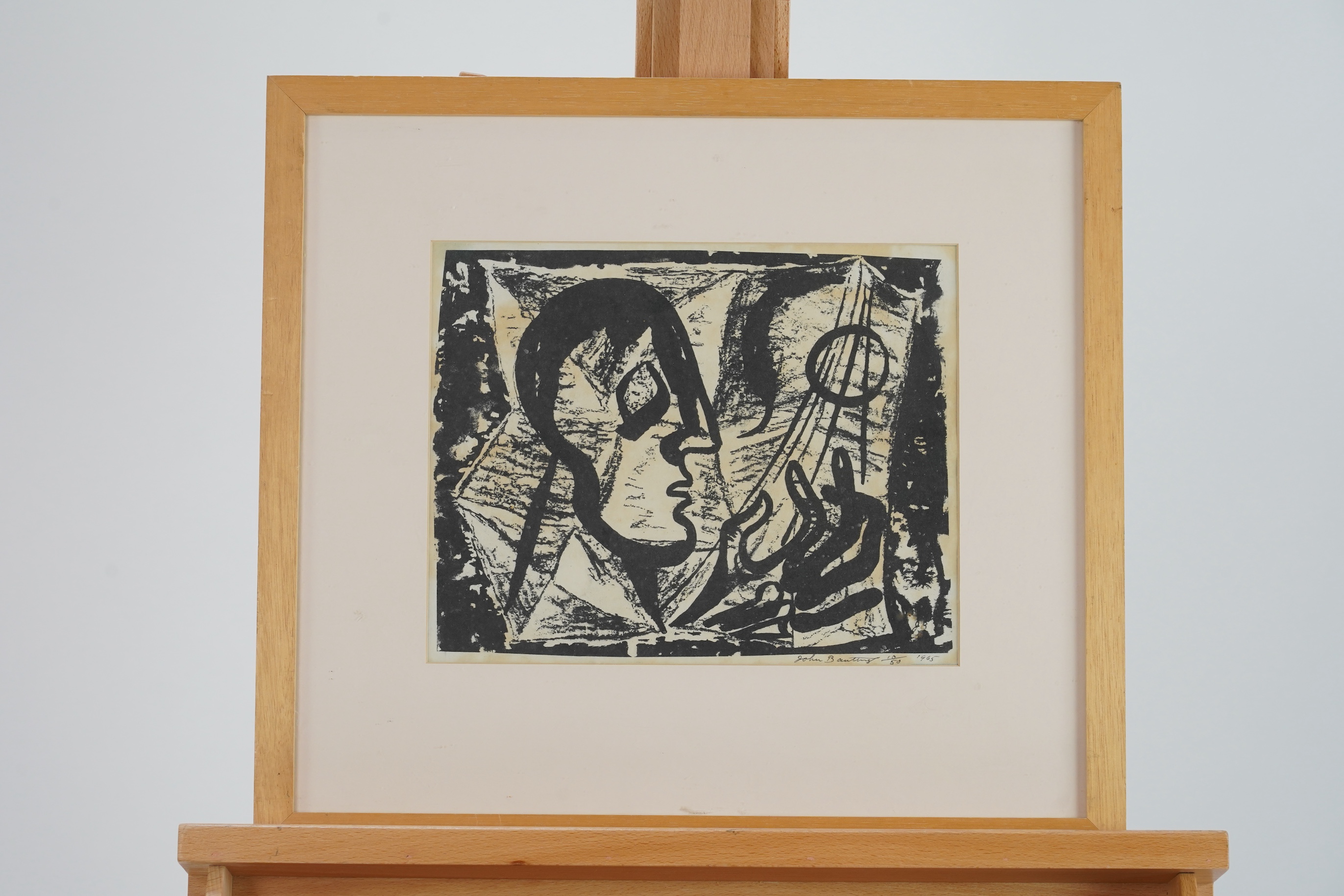 John Banting, 1902-1972, A study of a man playing a musical instrument